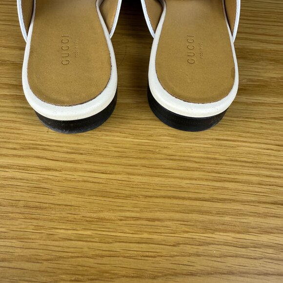 GUCCI Princetown Mules in Mystic White Size 38.5 Box, Dust Bags, Receipt! - Picture 7 of 13